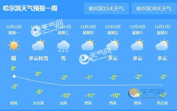 哈尔滨最新天气预报，天气更新与日常趣事分享
